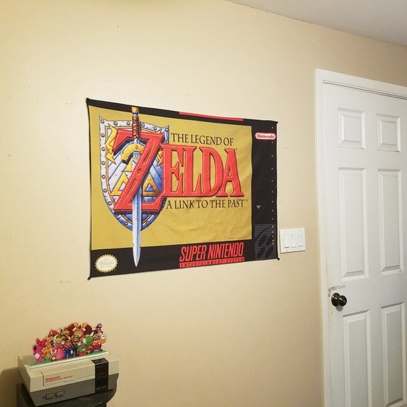 The Legend of Zelda a Link to the Past 2x3 foot tapestry / Super Nintendo banner - Picture 2 of 7